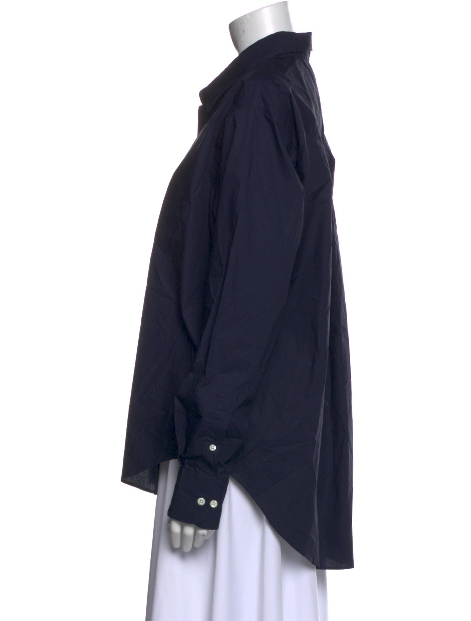 Comme Si Long Sleeve Button-Up Top