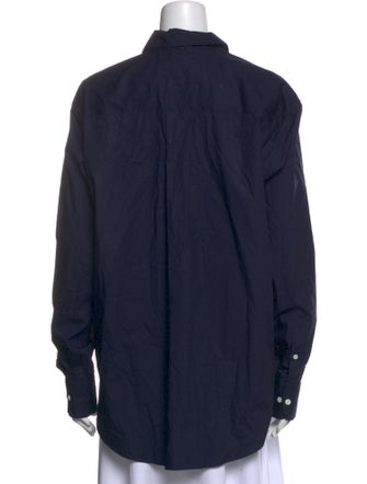 Comme Si Long Sleeve Button-Up Top