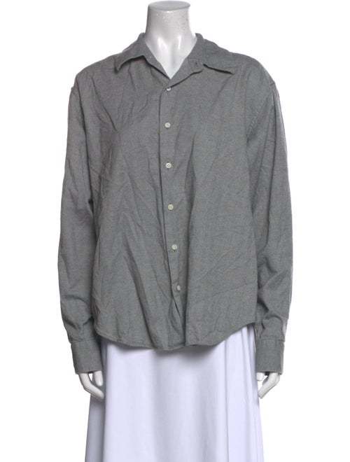 Comme Si Long Sleeve Button-Up Top
