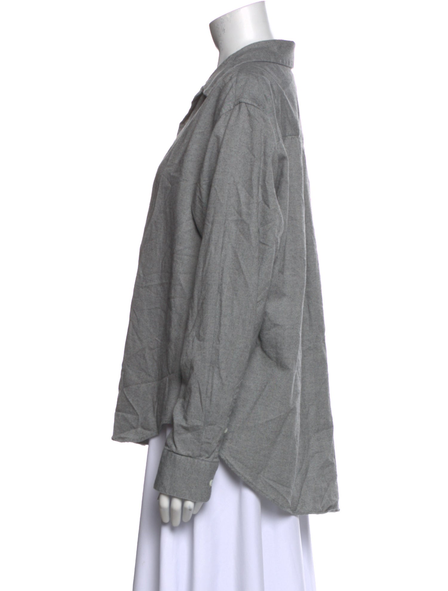 Comme Si Long Sleeve Button-Up Top