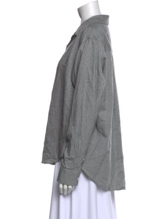 Comme Si Long Sleeve Button-Up Top