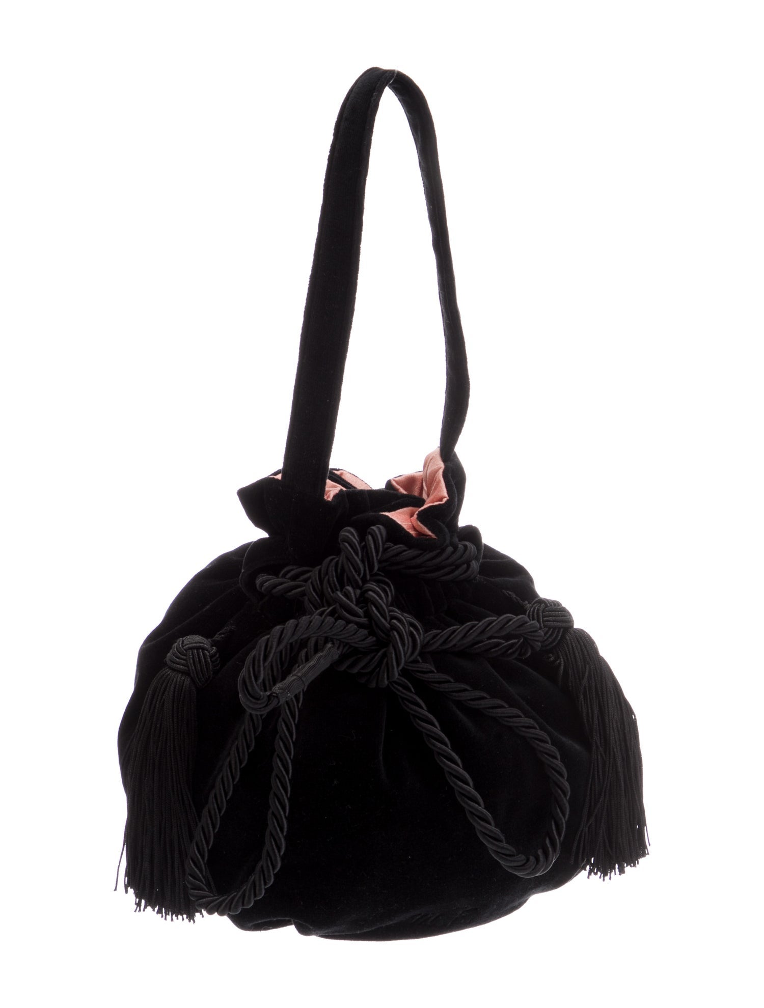 Comme Si Velvet Top Handle Bag