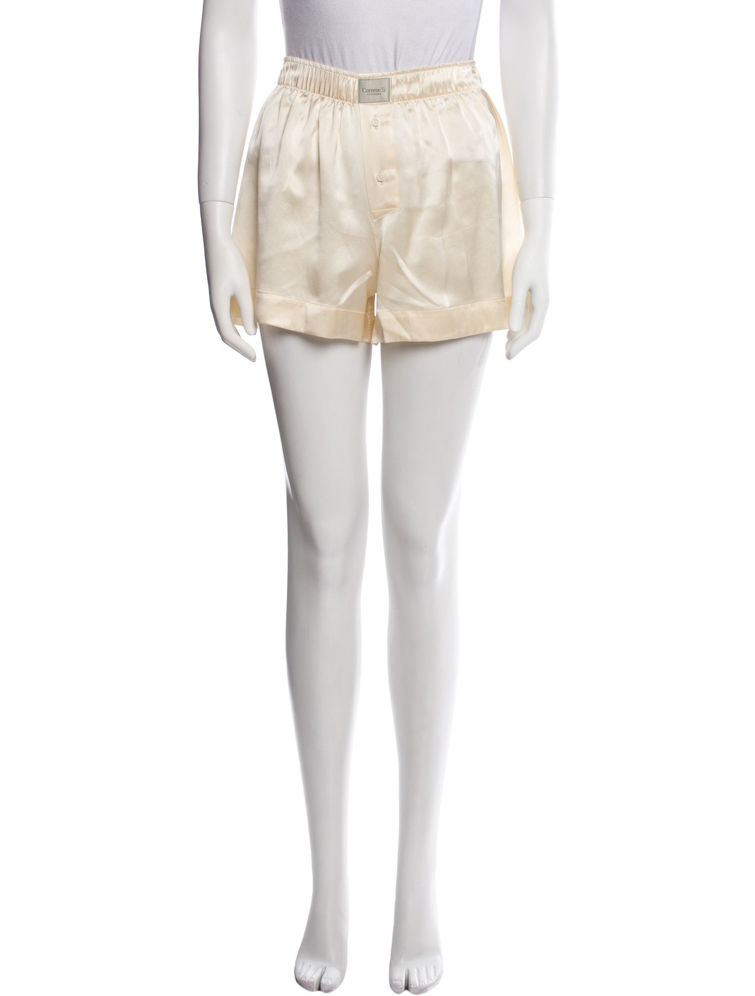 Comme Si Silk Mini Shorts
