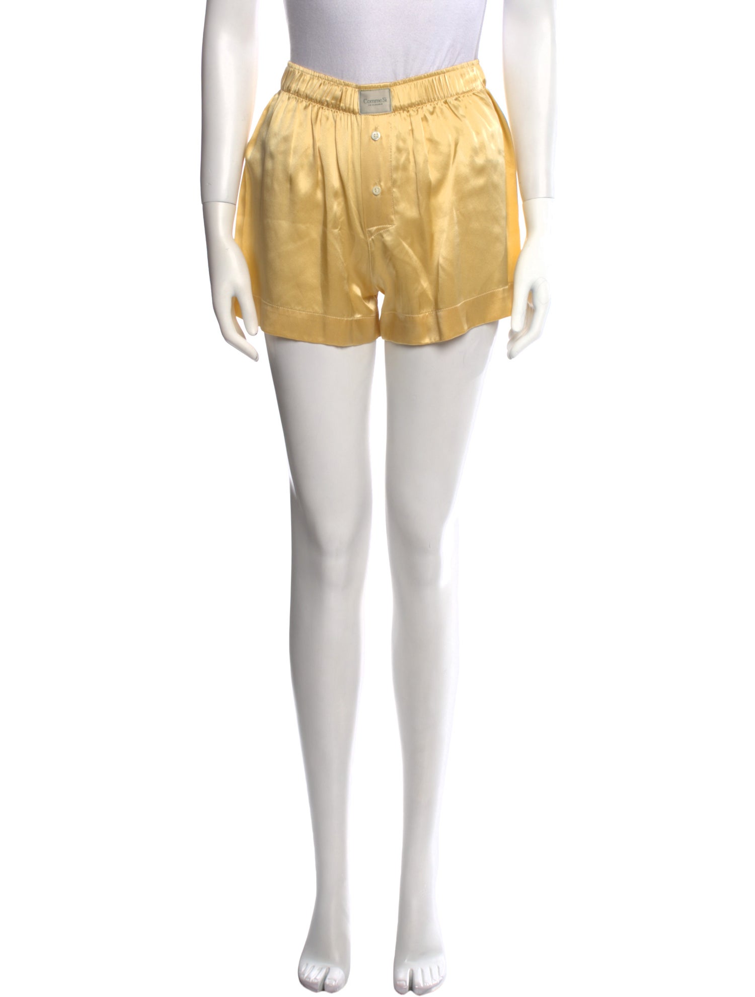 Comme Si Silk Mini Shorts