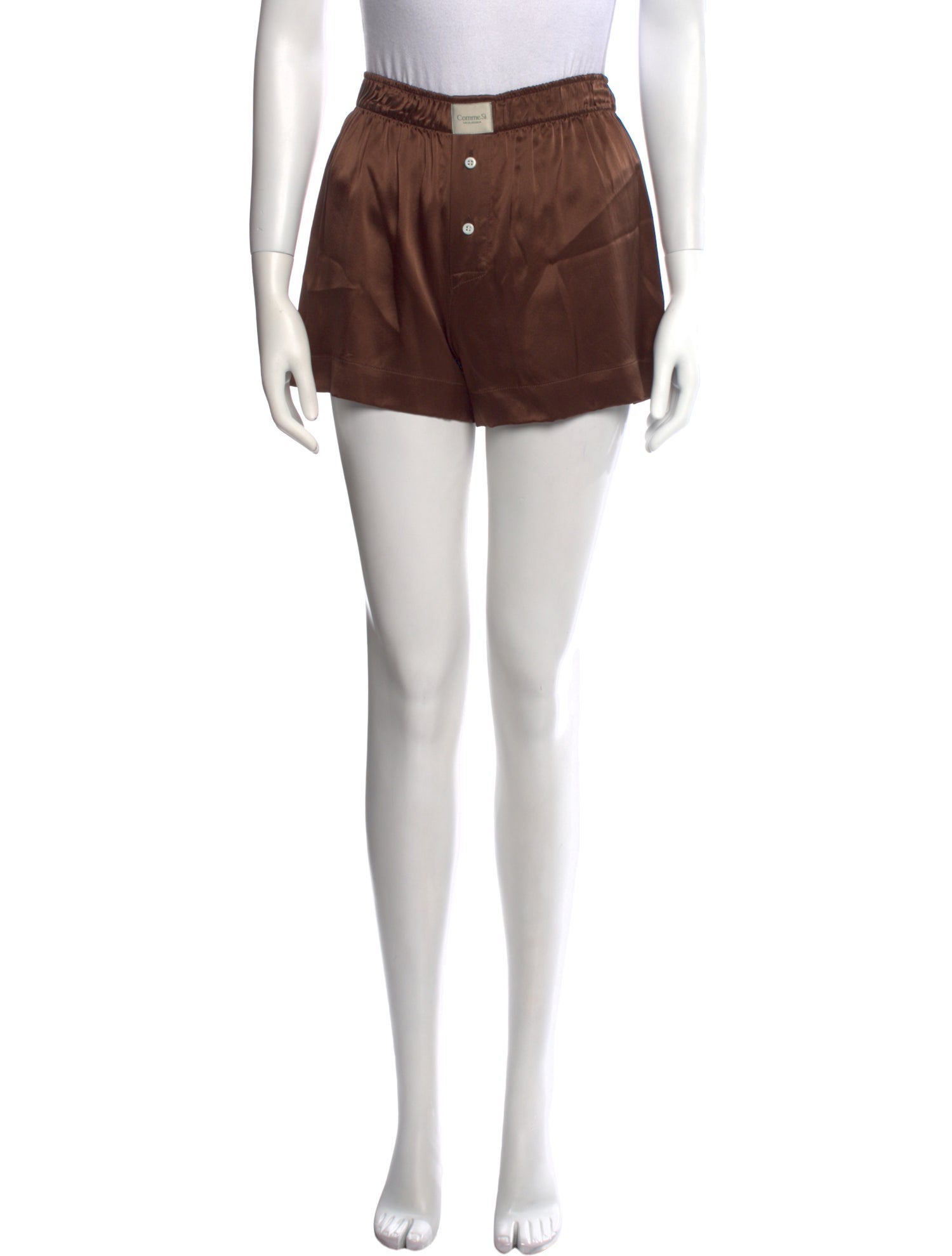 Comme Si Silk Mini Shorts