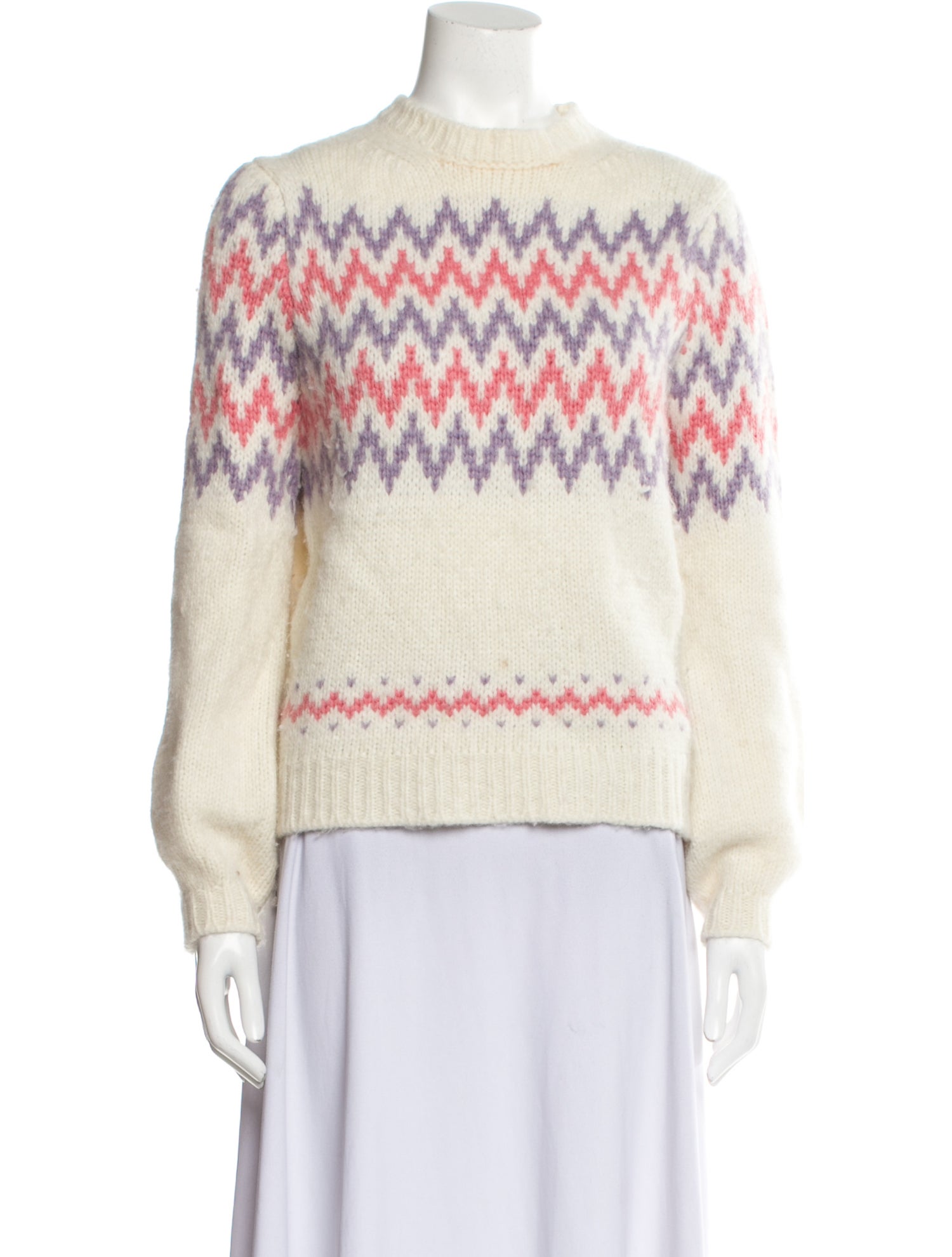 Chinti and Parker Alpaca Printed Sweater