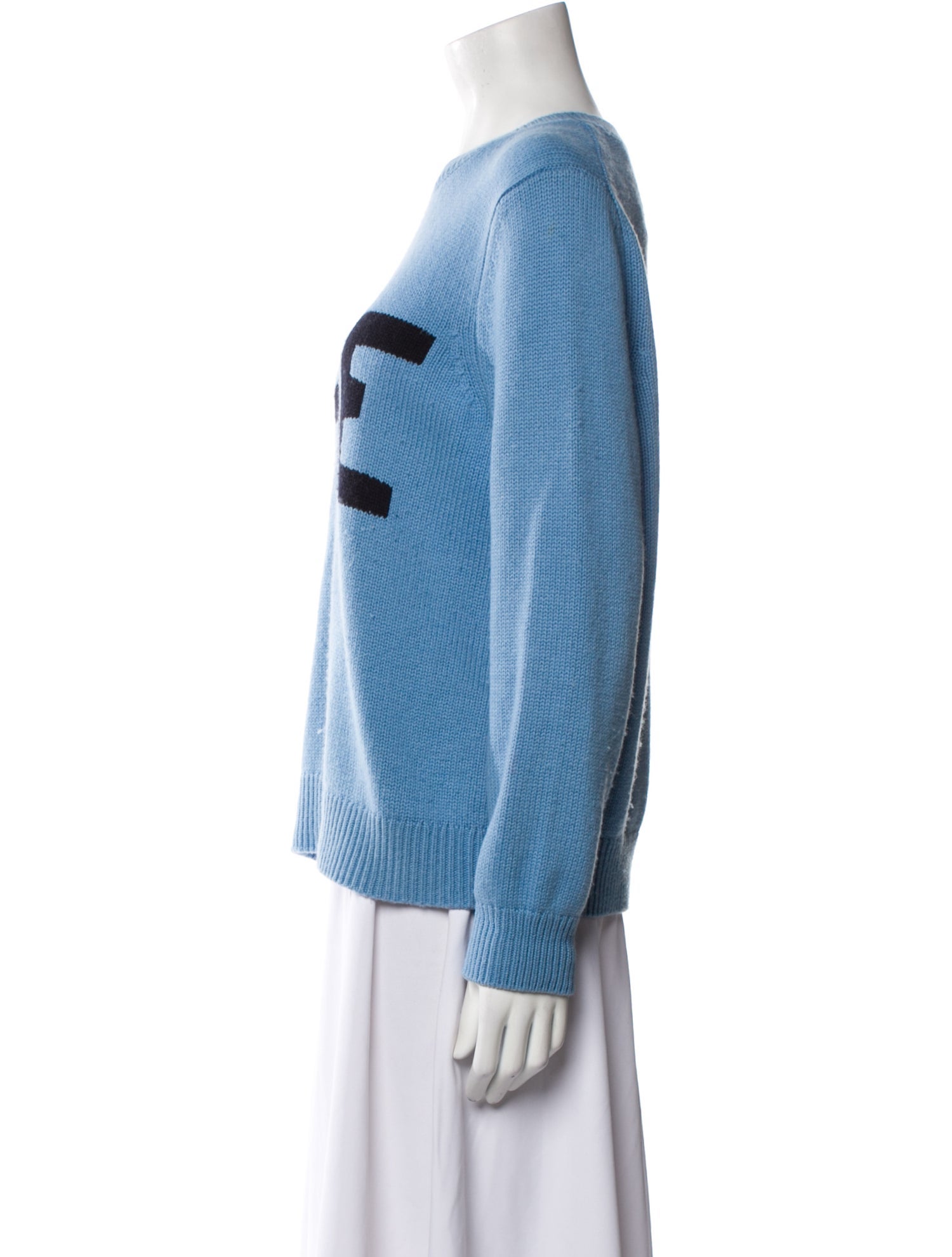 Chinti and Parker Wool Graphic Print Sweater