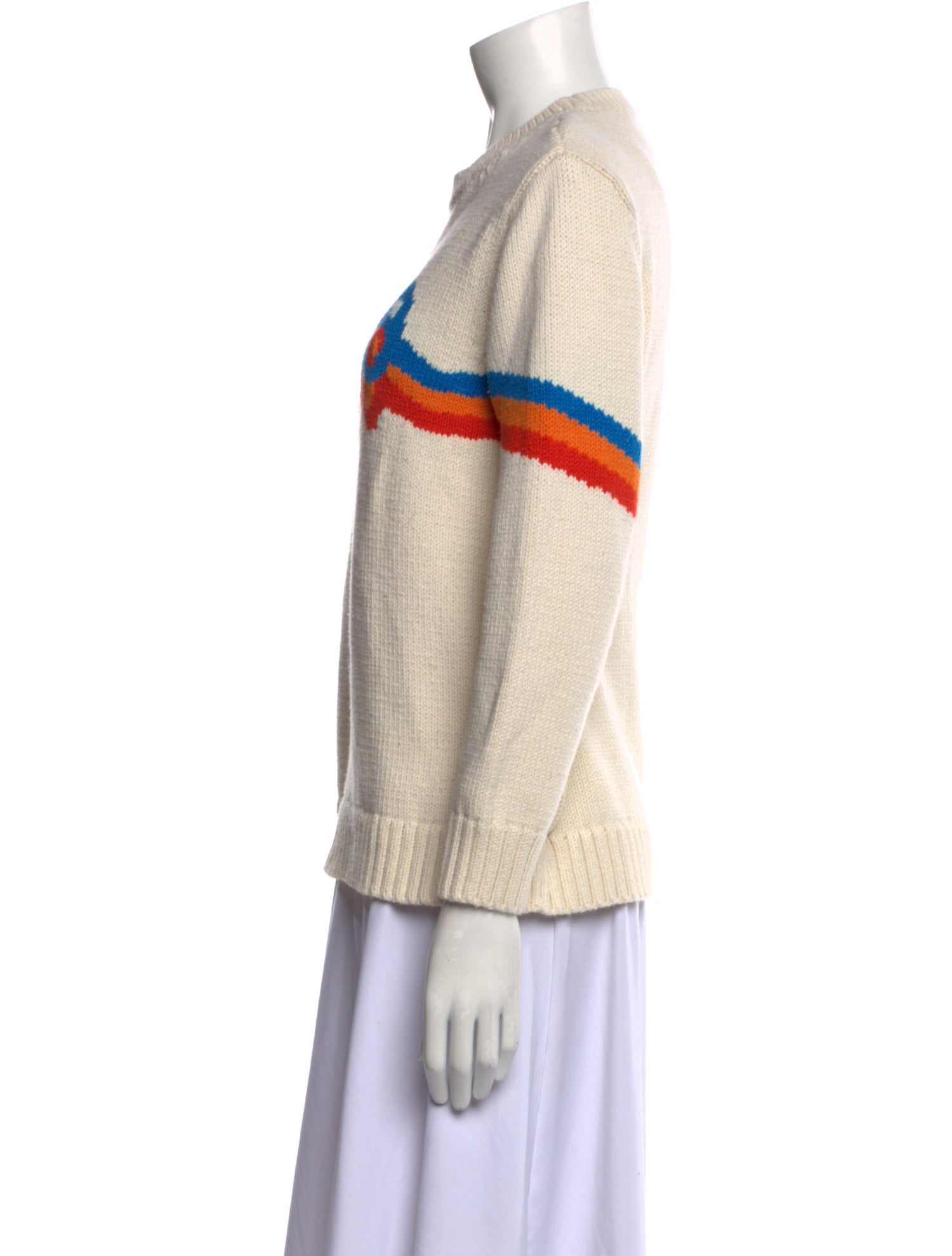 Chinti and Parker Graphic Print Crew Neck Sweater