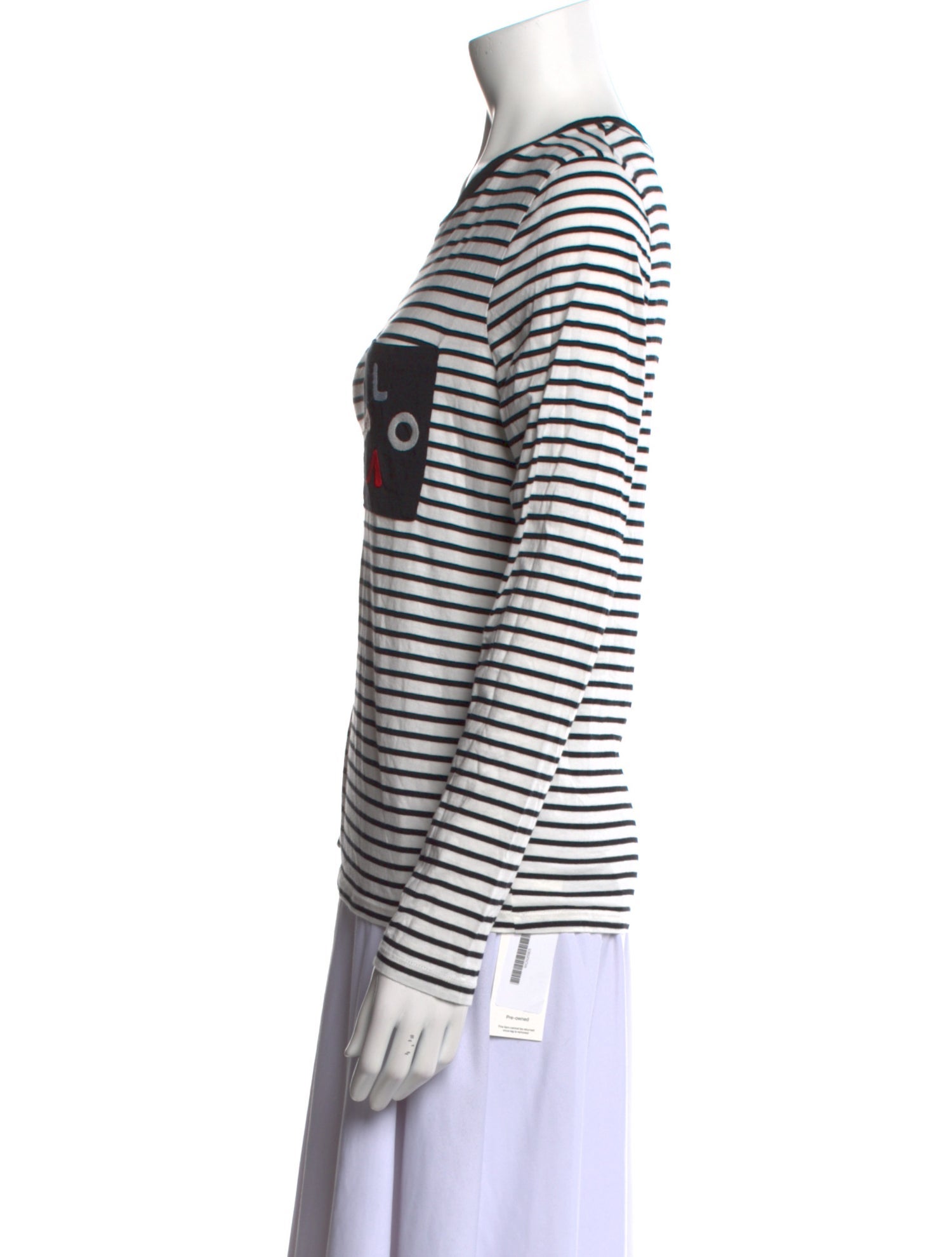 Chinti and Parker Striped Crew Neck T-Shirt