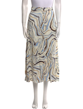 Chinti and Parker Printed Midi Length Skirt