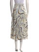 Chinti and Parker Printed Midi Length Skirt