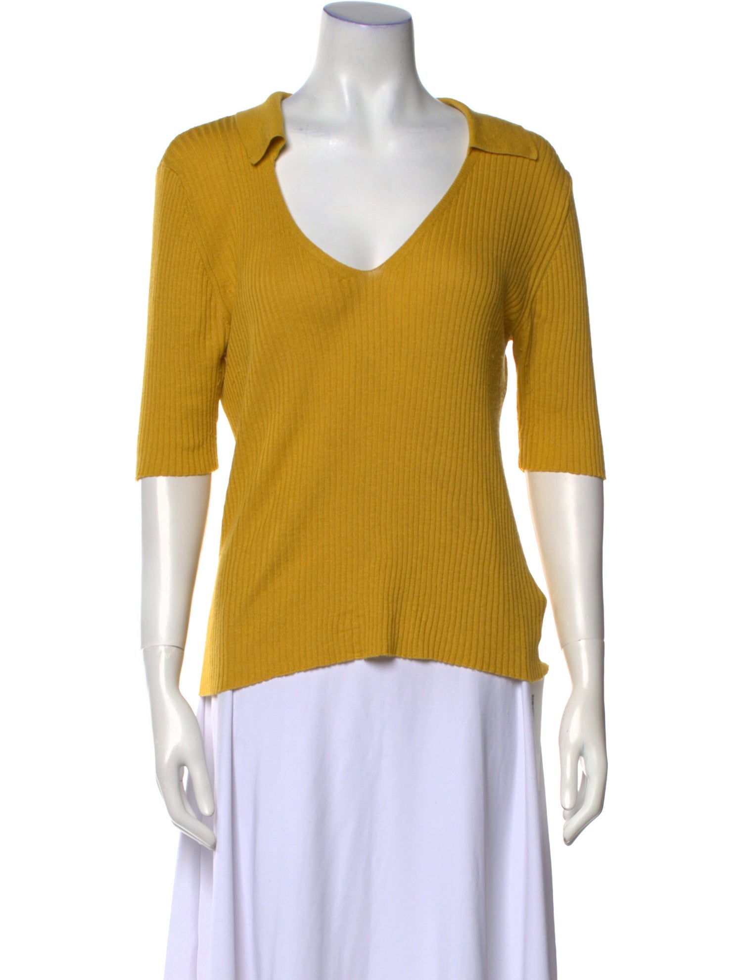 Chinti and Parker Silk V-Neck Sweater