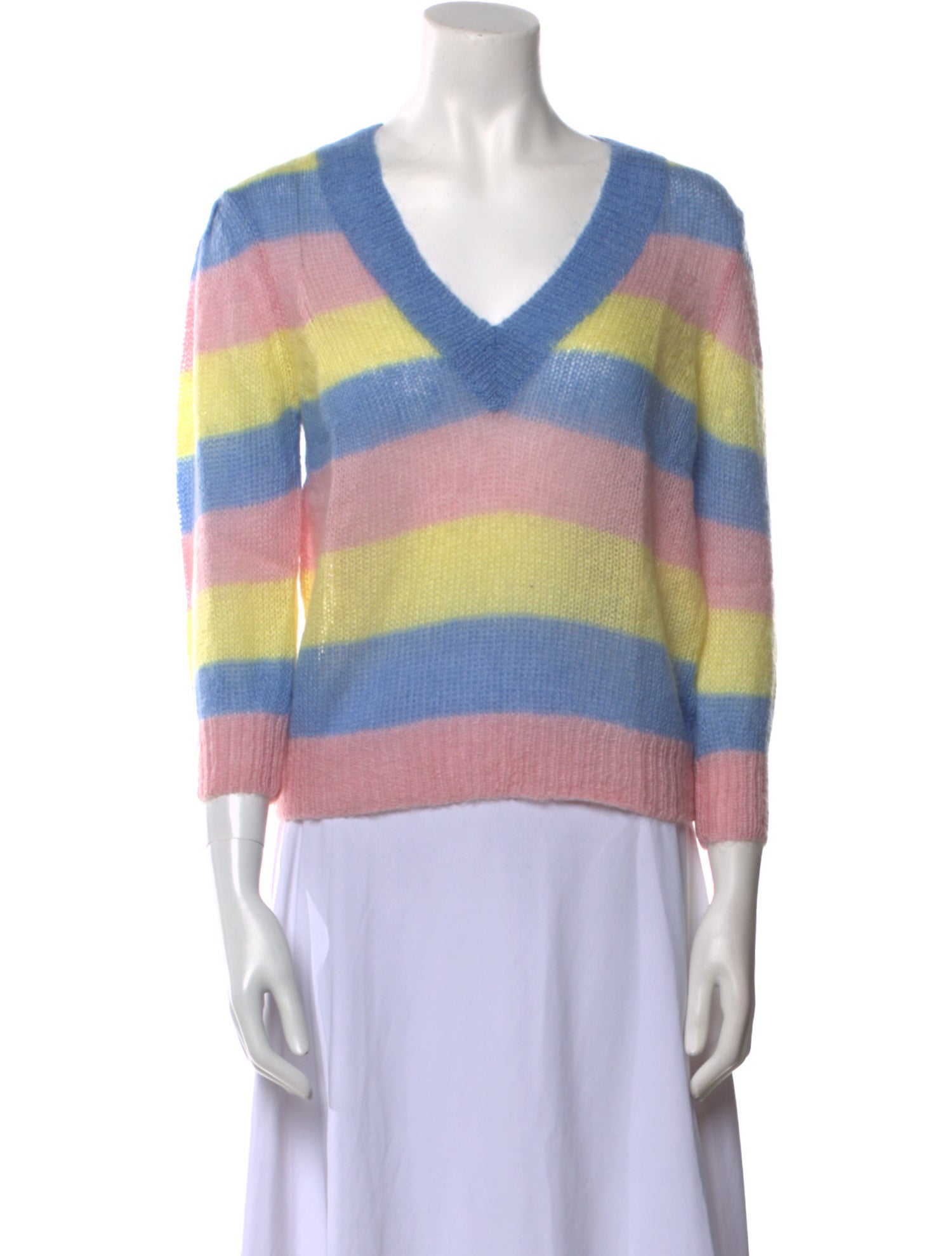 Chinti and Parker Mohair Striped Blouse w/ Tags