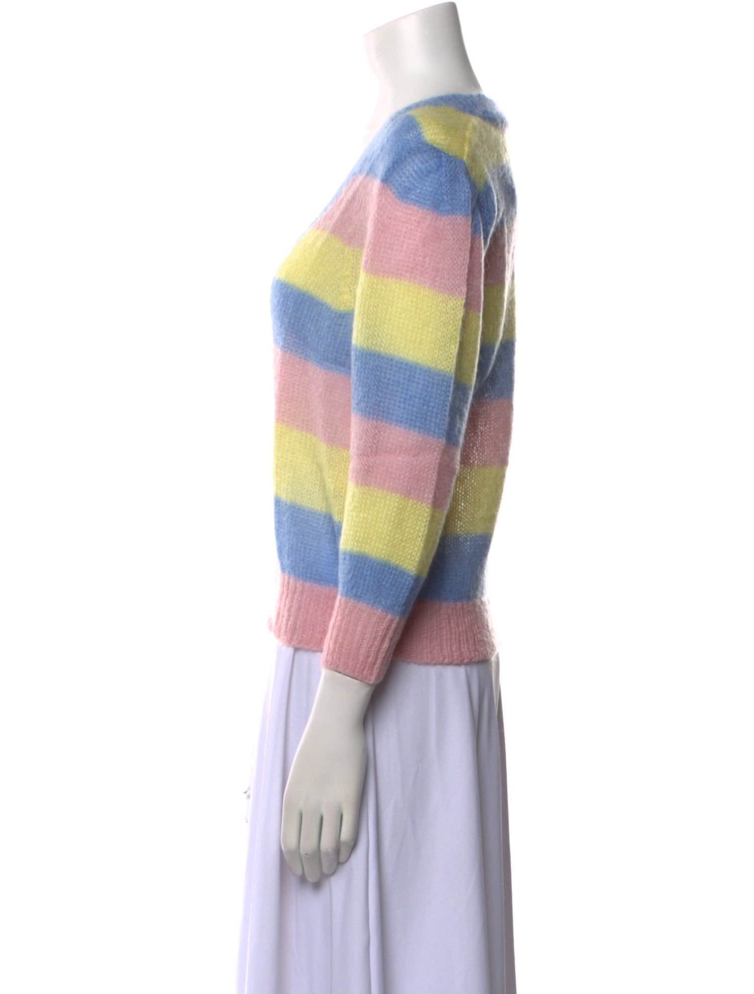 Chinti and Parker Mohair Striped Blouse w/ Tags