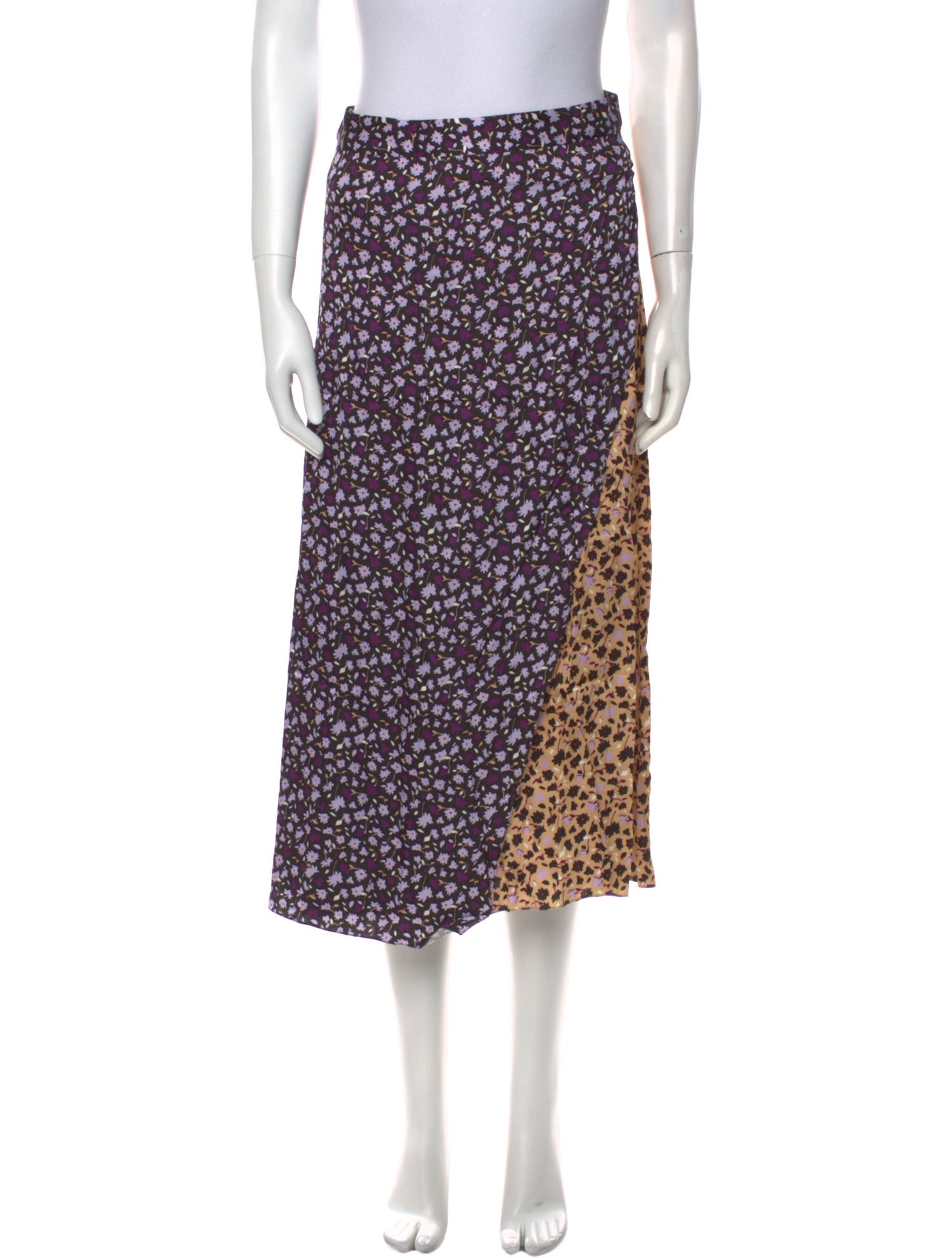 Chinti and Parker Floral Print Midi Length Skirt w/ Tags