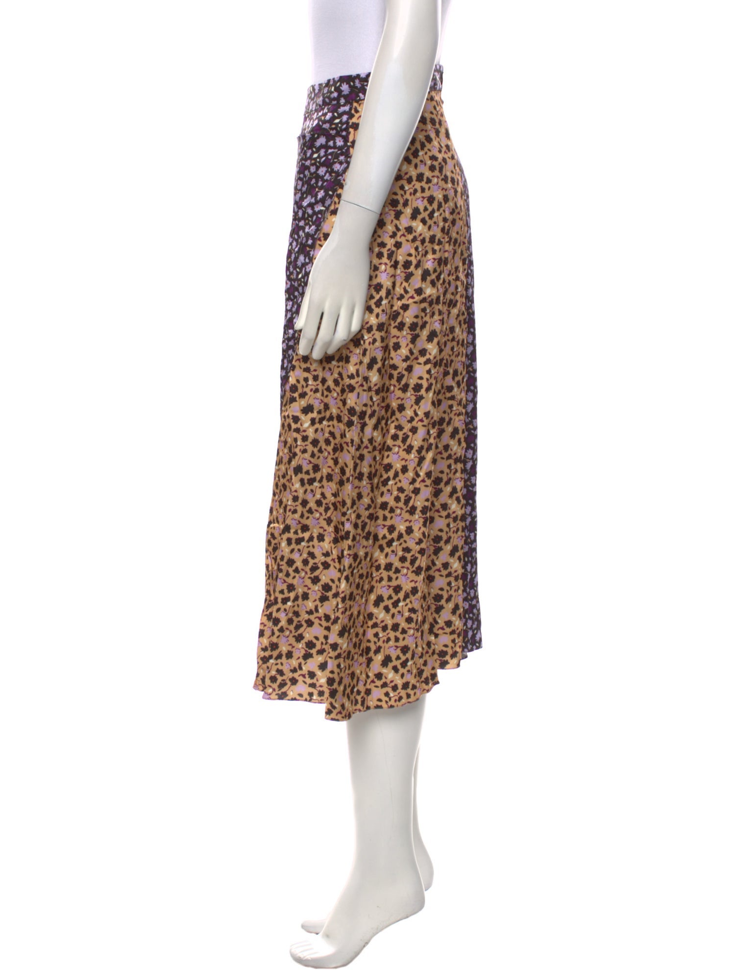 Chinti and Parker Floral Print Midi Length Skirt w/ Tags
