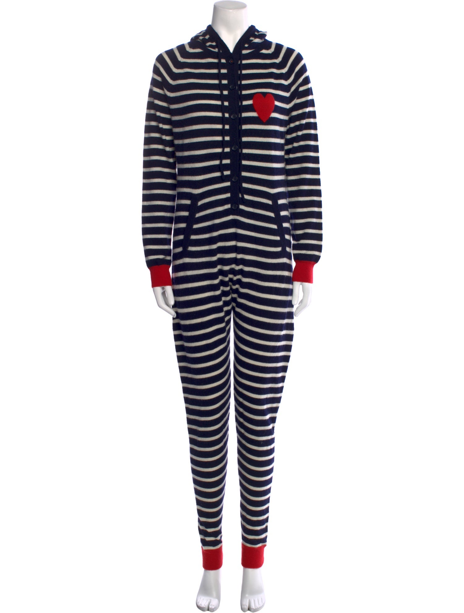 Chinti and Parker Cashmere Striped Jumpsuit