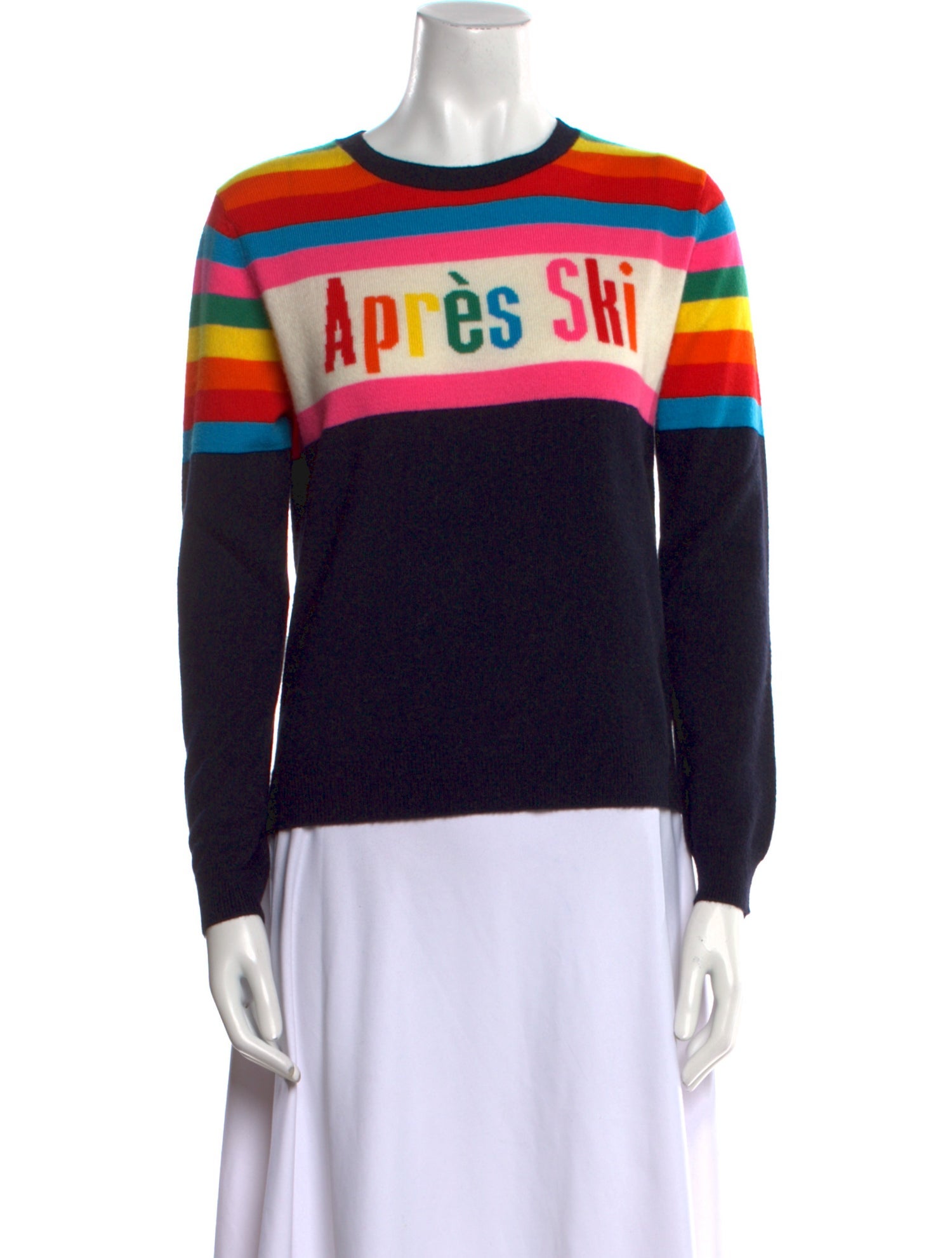 Chinti and Parker Cashmere Graphic Print Sweater