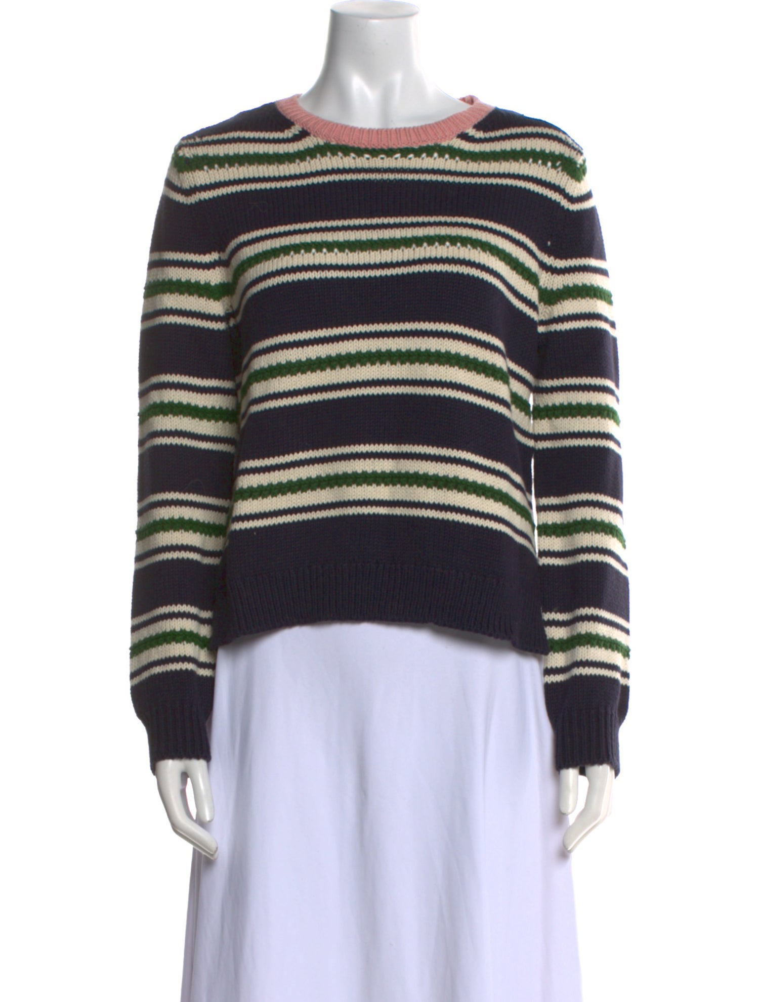 Chinti and Parker Striped Crew Neck Sweater w/ Tags