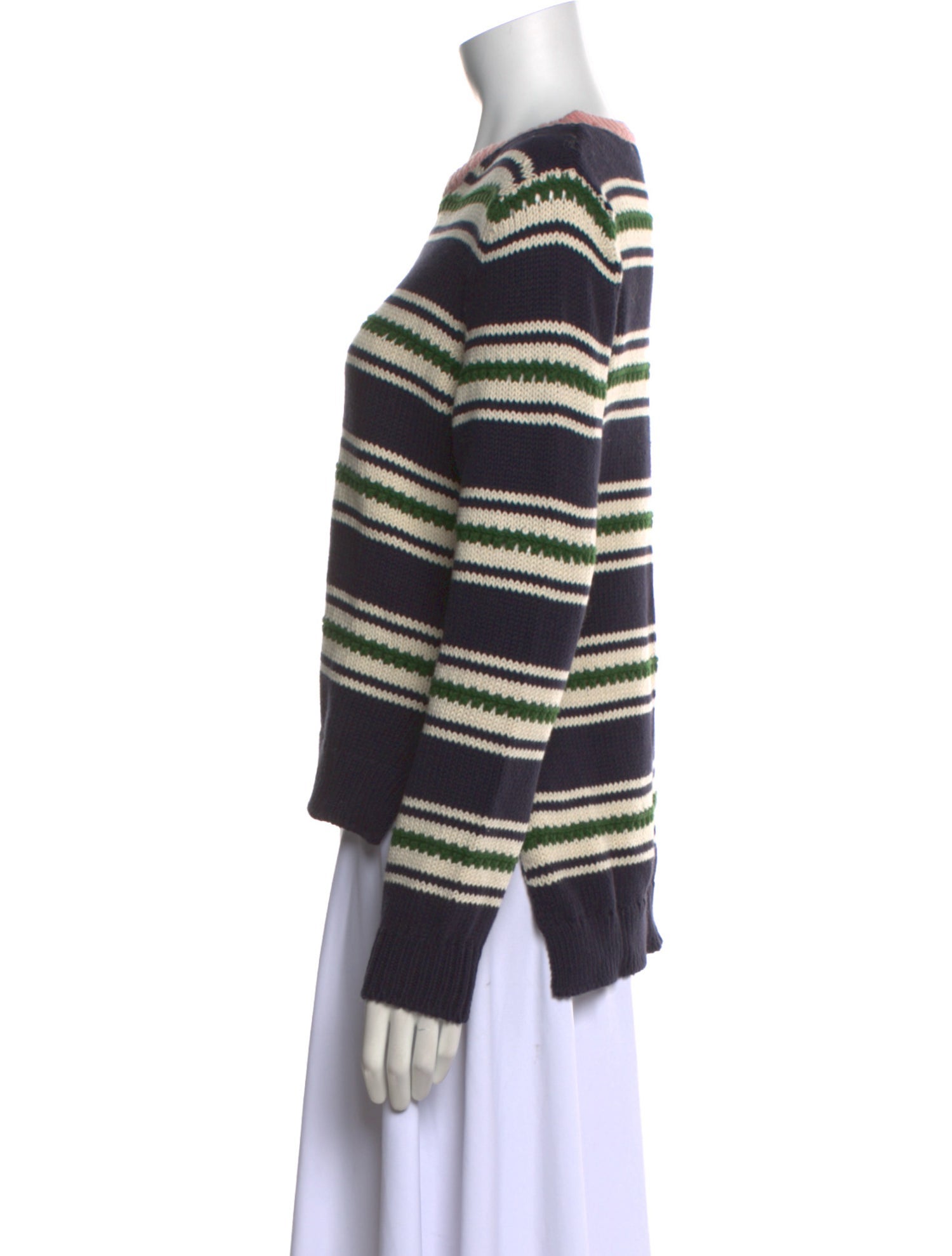 Chinti and Parker Striped Crew Neck Sweater w/ Tags