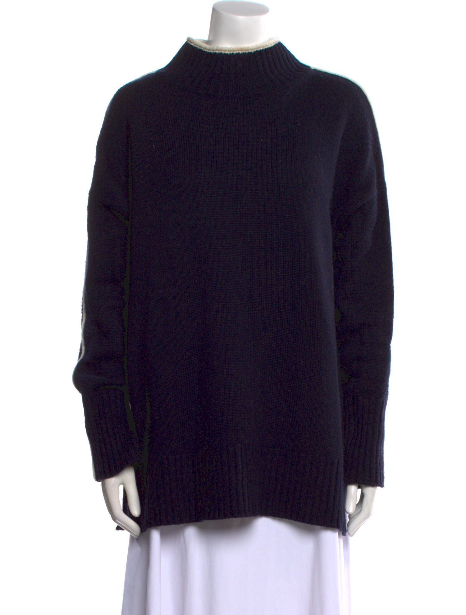 Chinti and Parker Wool Mock Neck Sweater