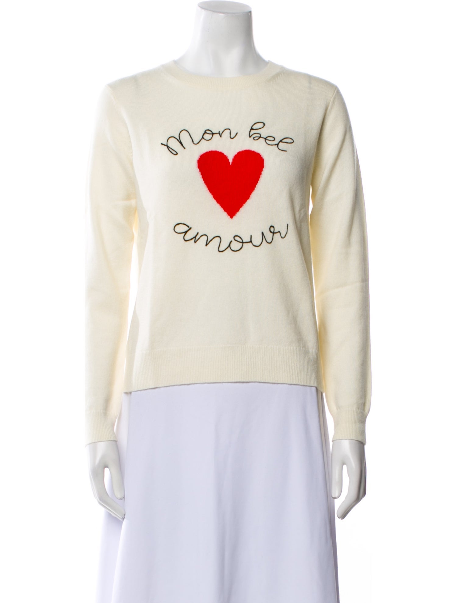 Chinti and Parker Wool Graphic Print Sweater