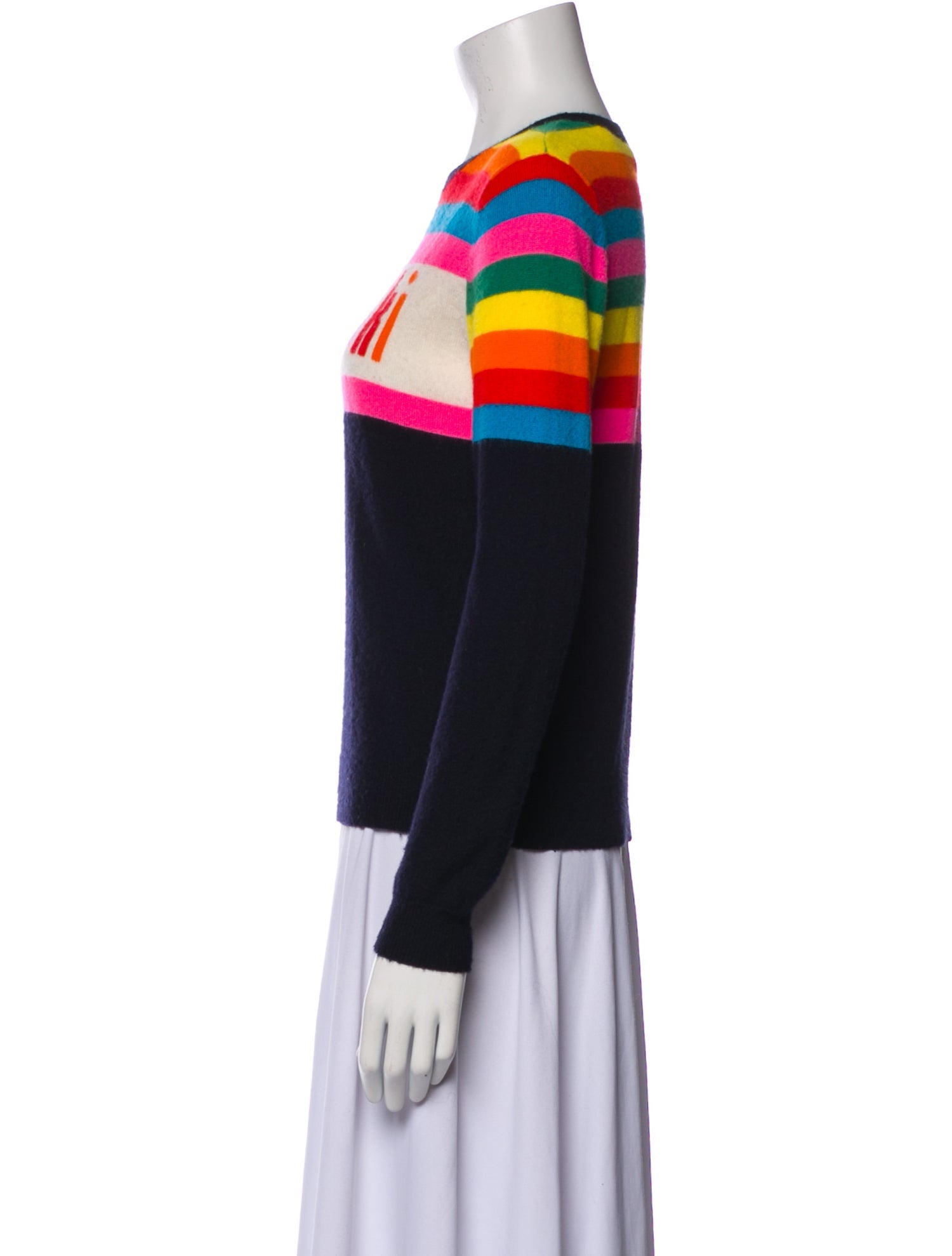 Chinti and Parker Cashmere Graphic Print Sweater