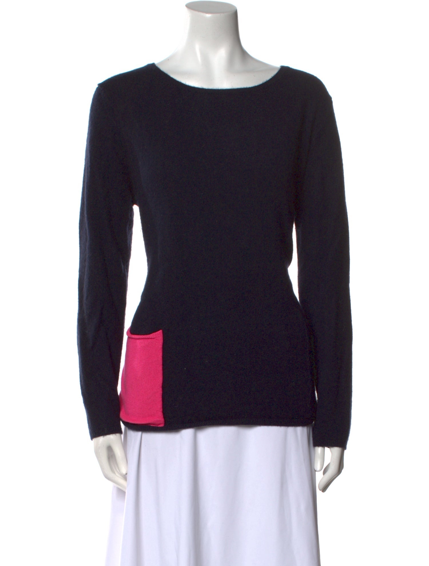 Chinti and Parker Cashmere Scoop Neck Sweater