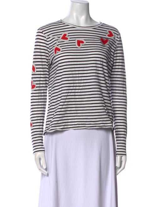 Chinti and Parker Striped Crew Neck Top