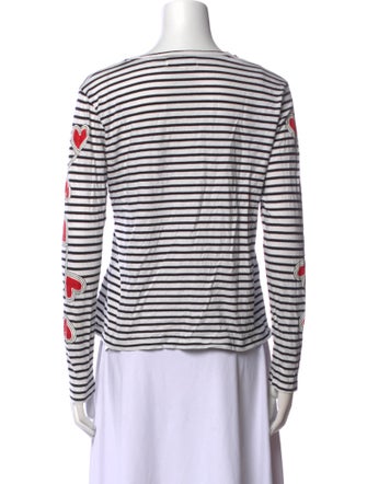 Chinti and Parker Striped Crew Neck Top