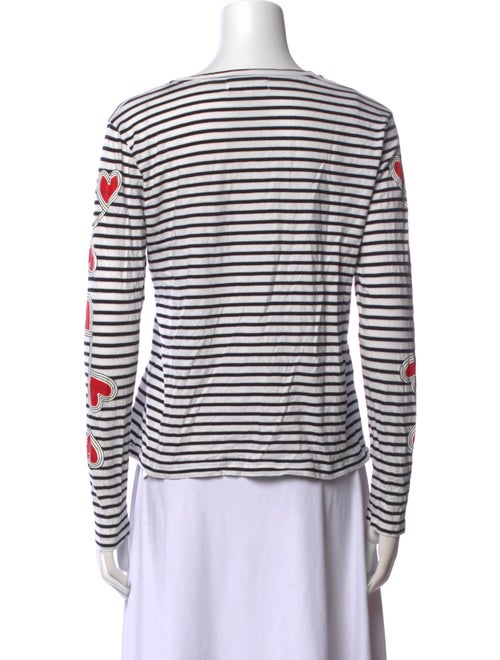 Chinti and Parker Striped Crew Neck Top
