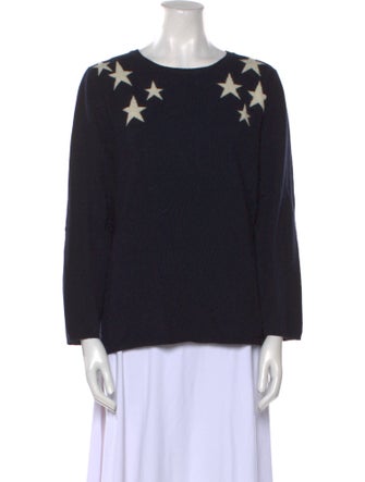 Chinti and Parker Cashmere Printed Sweater