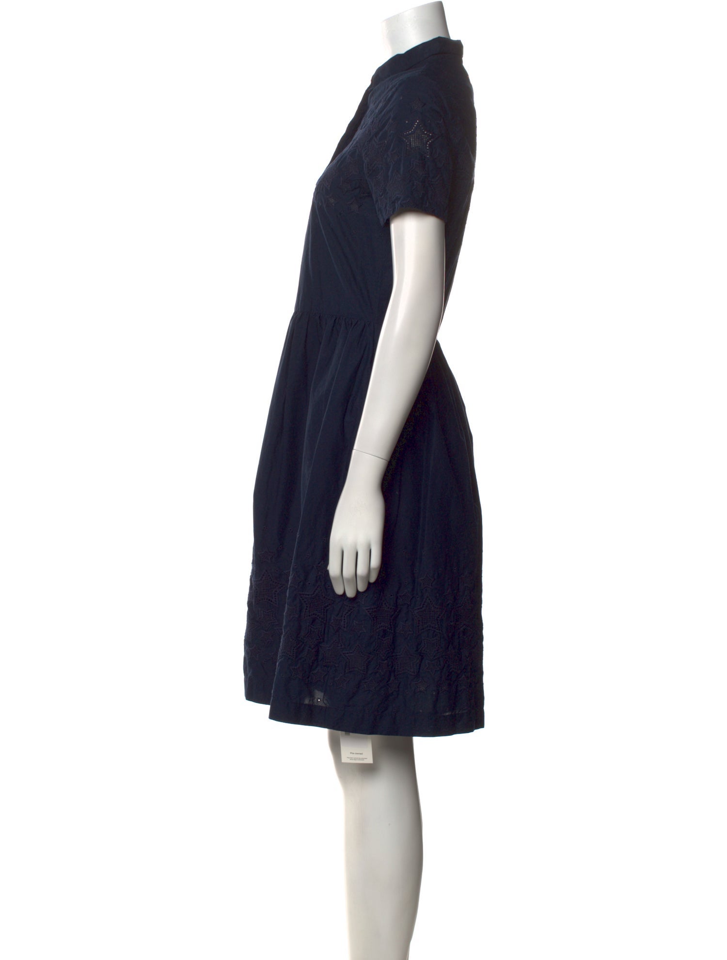 Chinti and Parker Mock Neck Knee-Length Dress