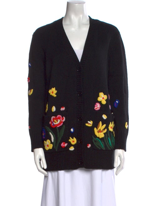 Chinti and Parker Wool Graphic Print Sweater