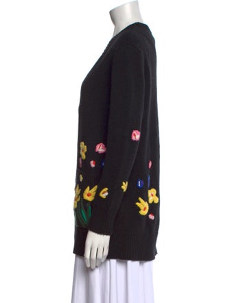 Chinti and Parker Wool Graphic Print Sweater