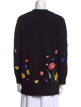 Chinti and Parker Wool Graphic Print Sweater