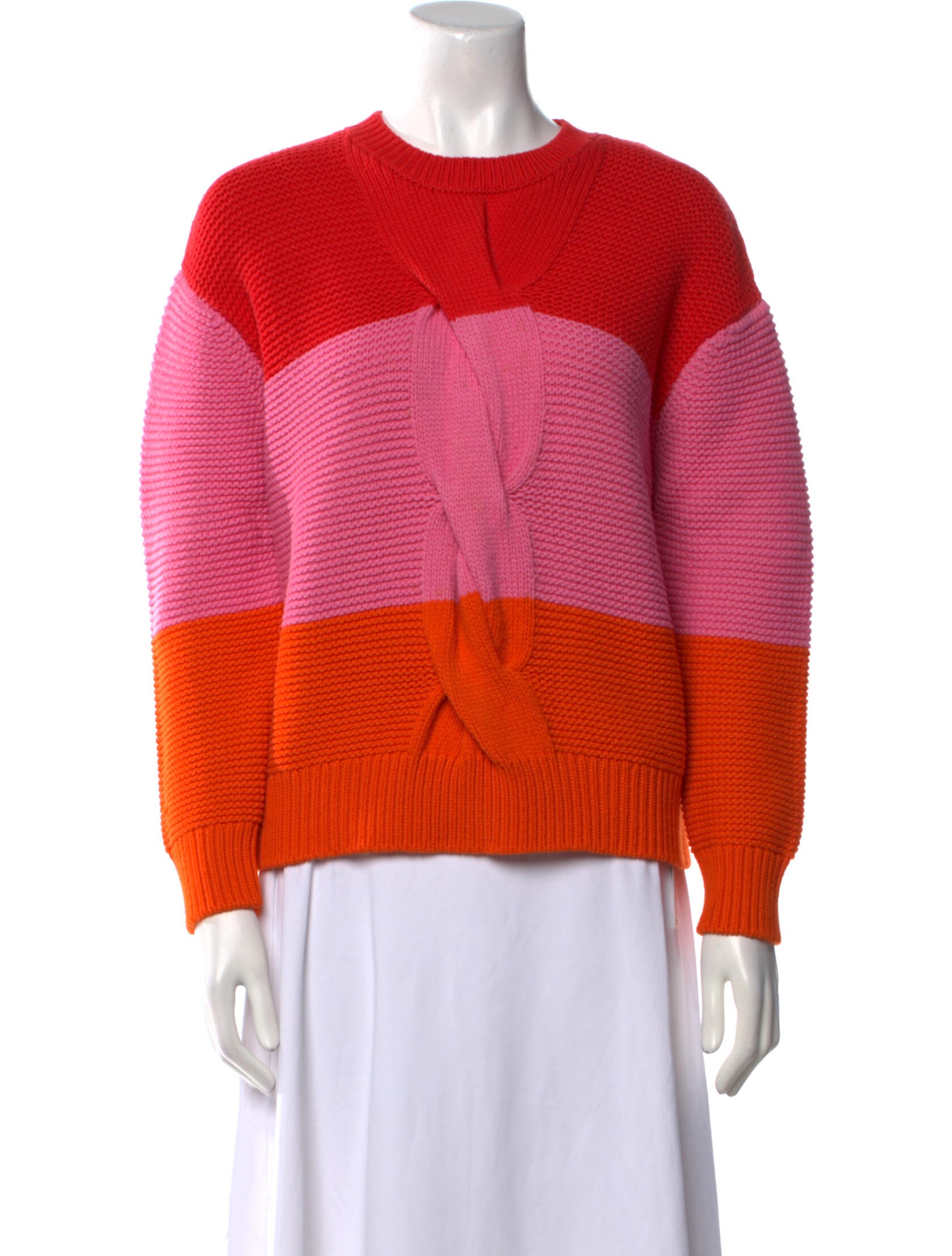 Chinti and Parker Wool Colorblock Pattern Sweater