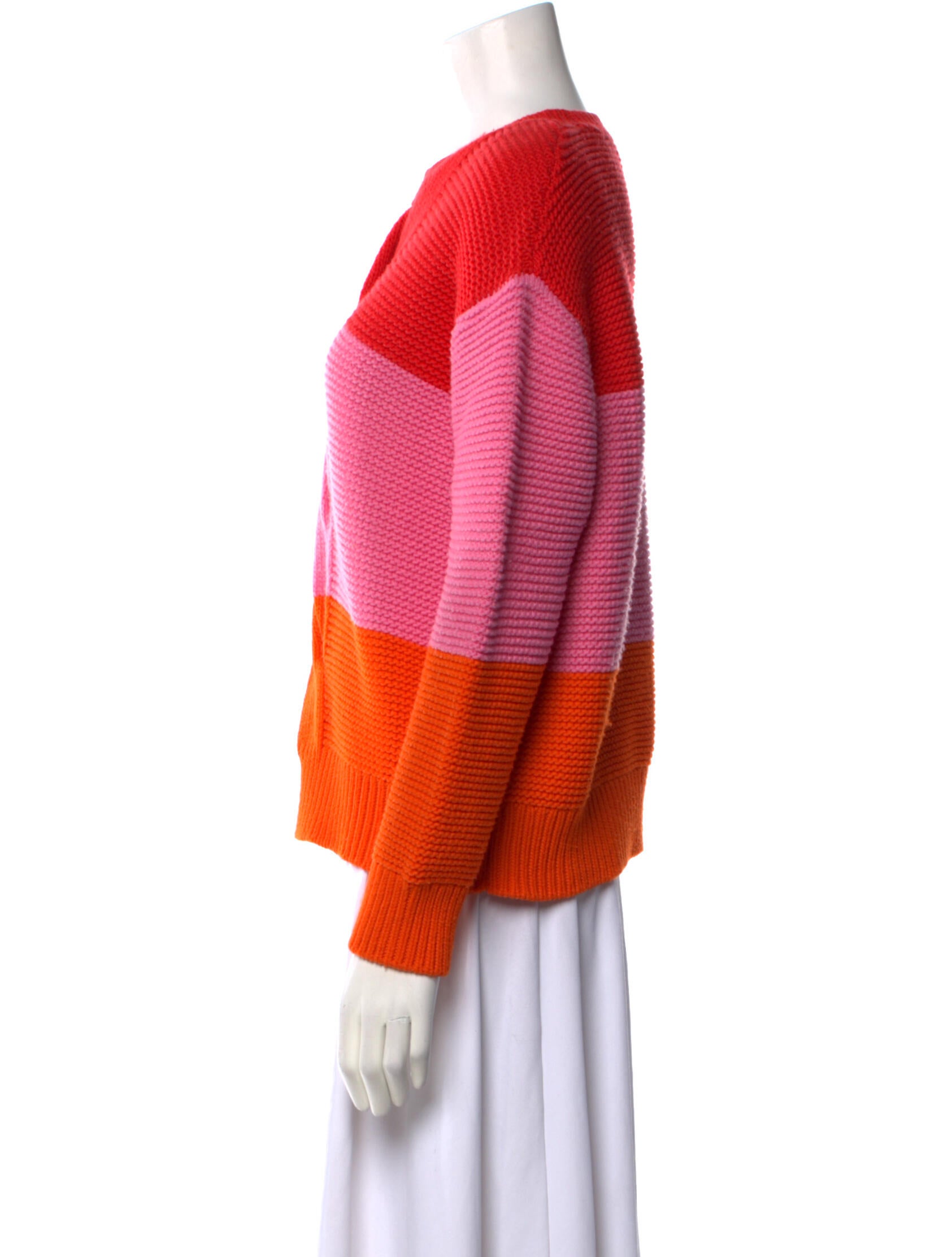 Chinti and Parker Wool Colorblock Pattern Sweater