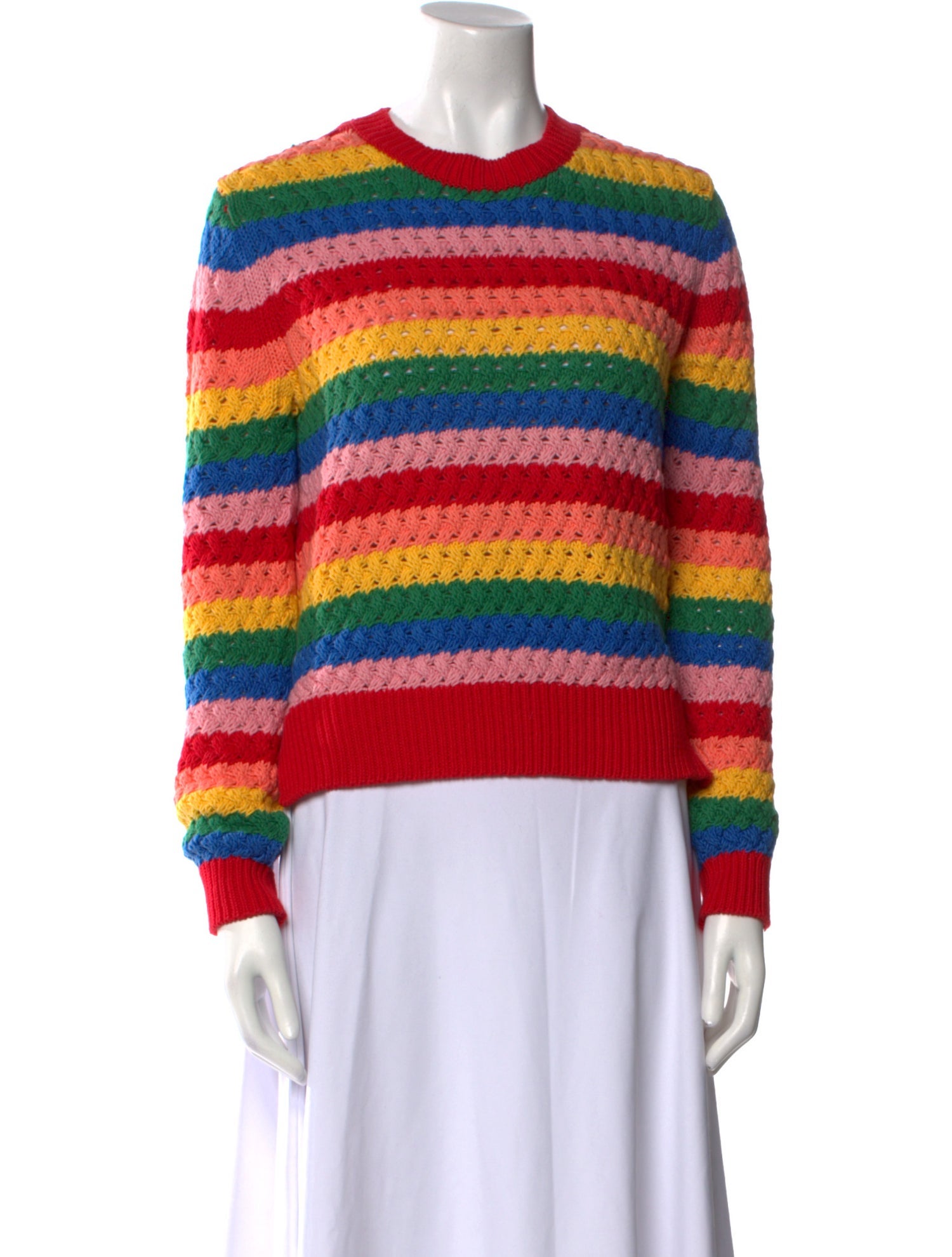 Chinti and Parker Striped Crew Neck Sweater