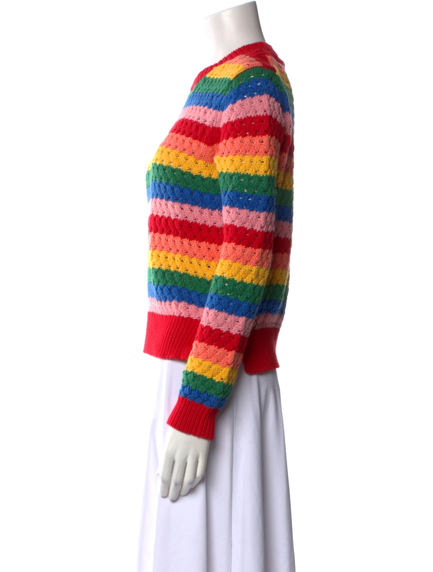 Chinti and Parker Striped Crew Neck Sweater