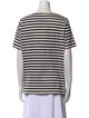 Chinti and Parker Striped Scoop Neck T-Shirt