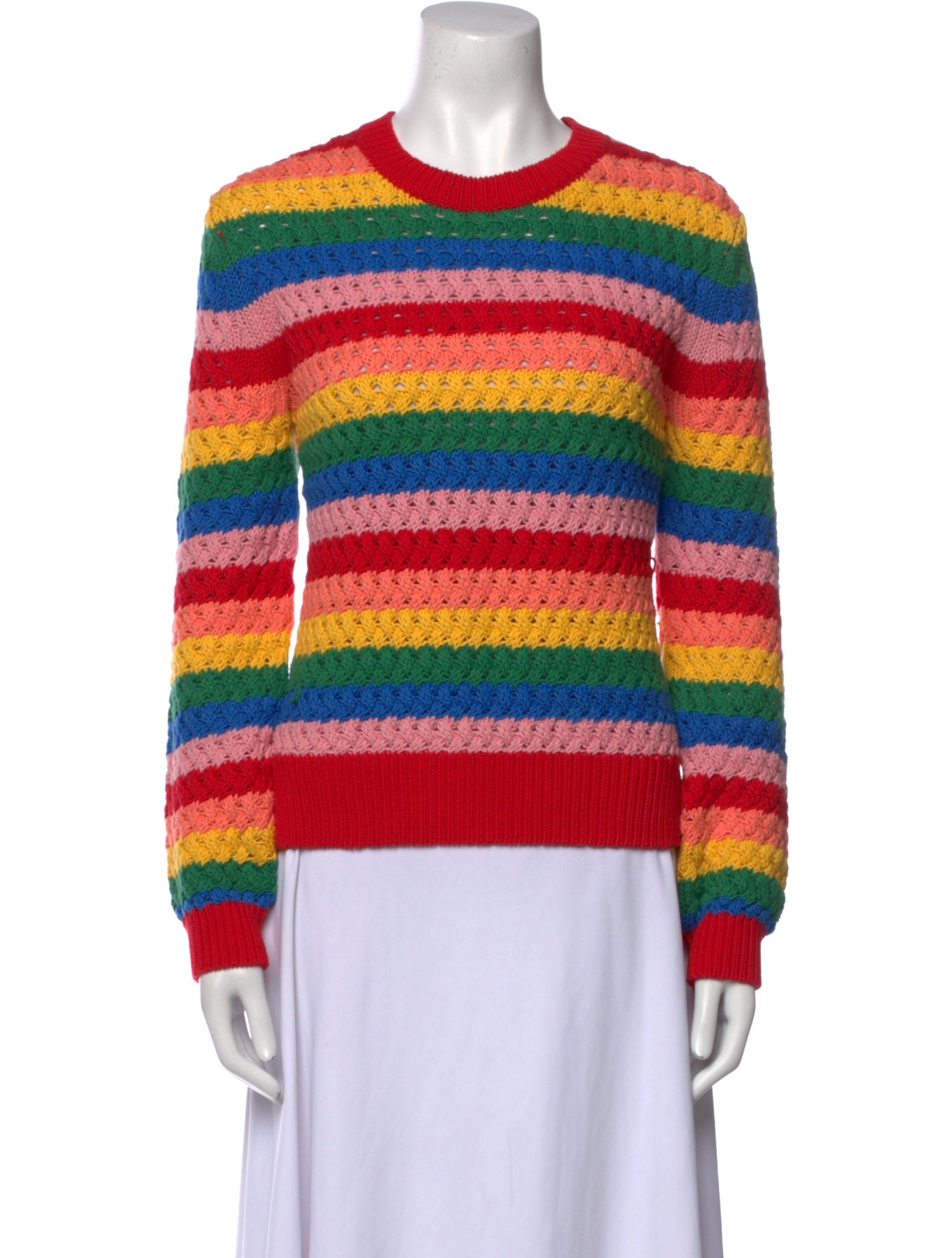Chinti and Parker Striped Crew Neck Sweater