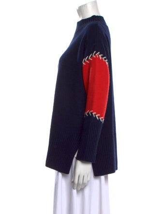 Chinti and Parker Lambswool Colorblock Pattern Sweater