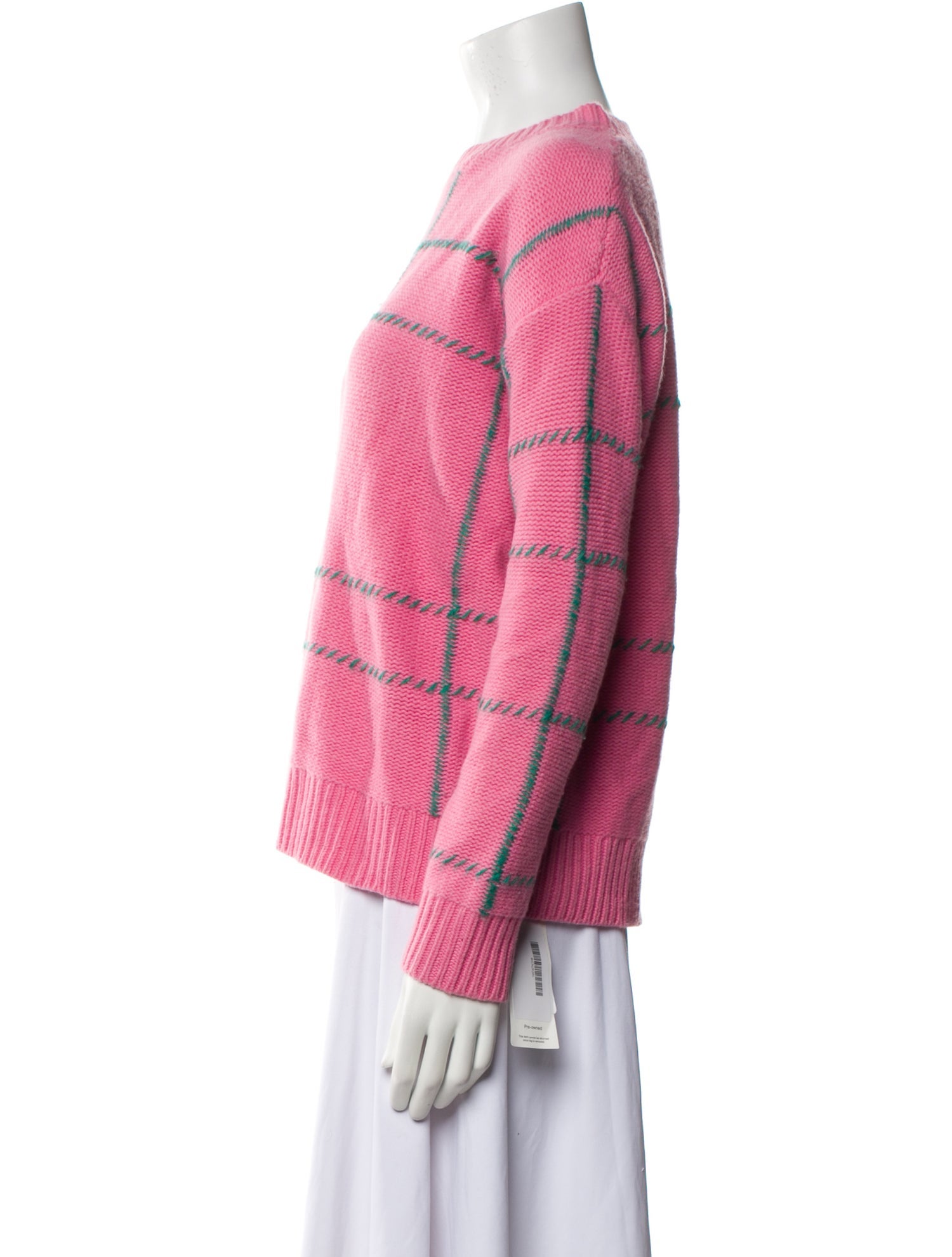 Chinti and Parker Wool Plaid Print Sweater