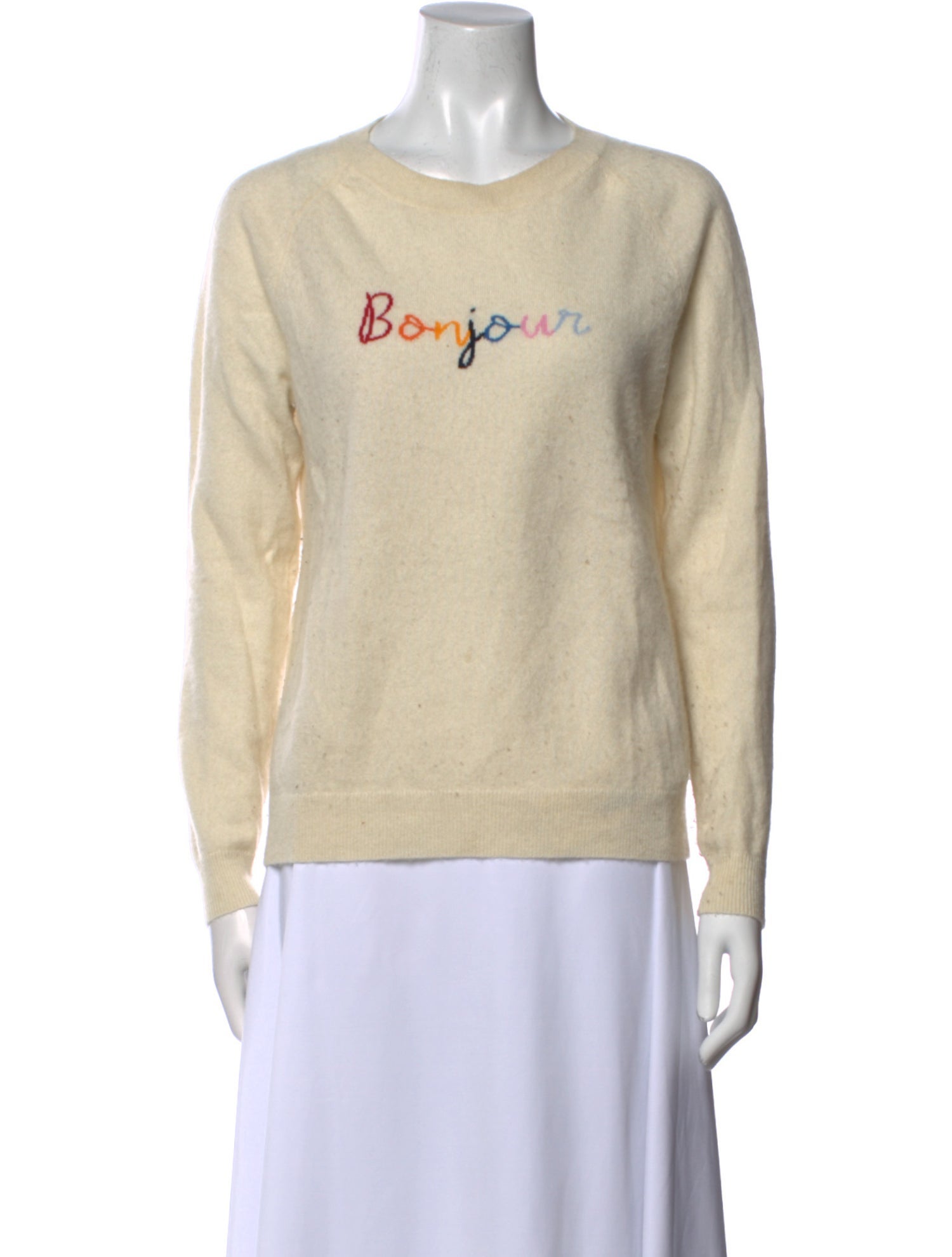 Chinti and Parker Cashmere Graphic Print Sweater