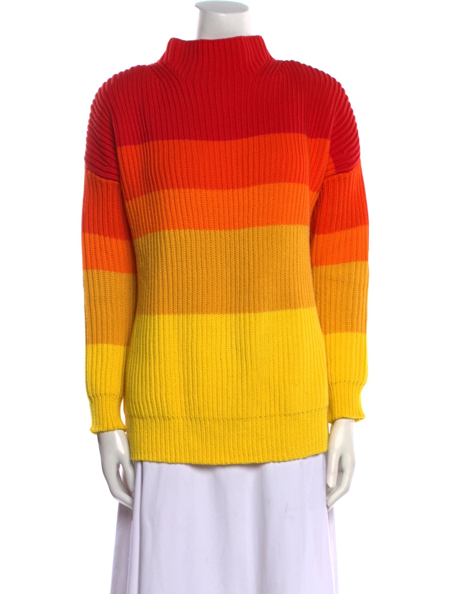 Chinti and Parker Striped Turtleneck Sweater