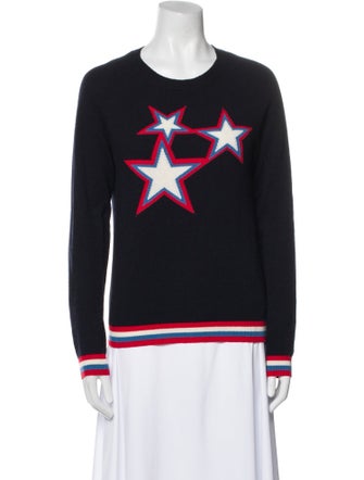 Chinti and Parker Cashmere Graphic Print Sweater