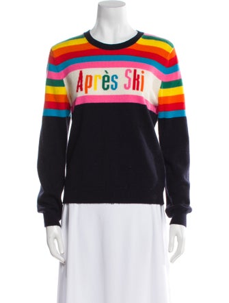 Chinti and Parker Cashmere Graphic Print Sweater