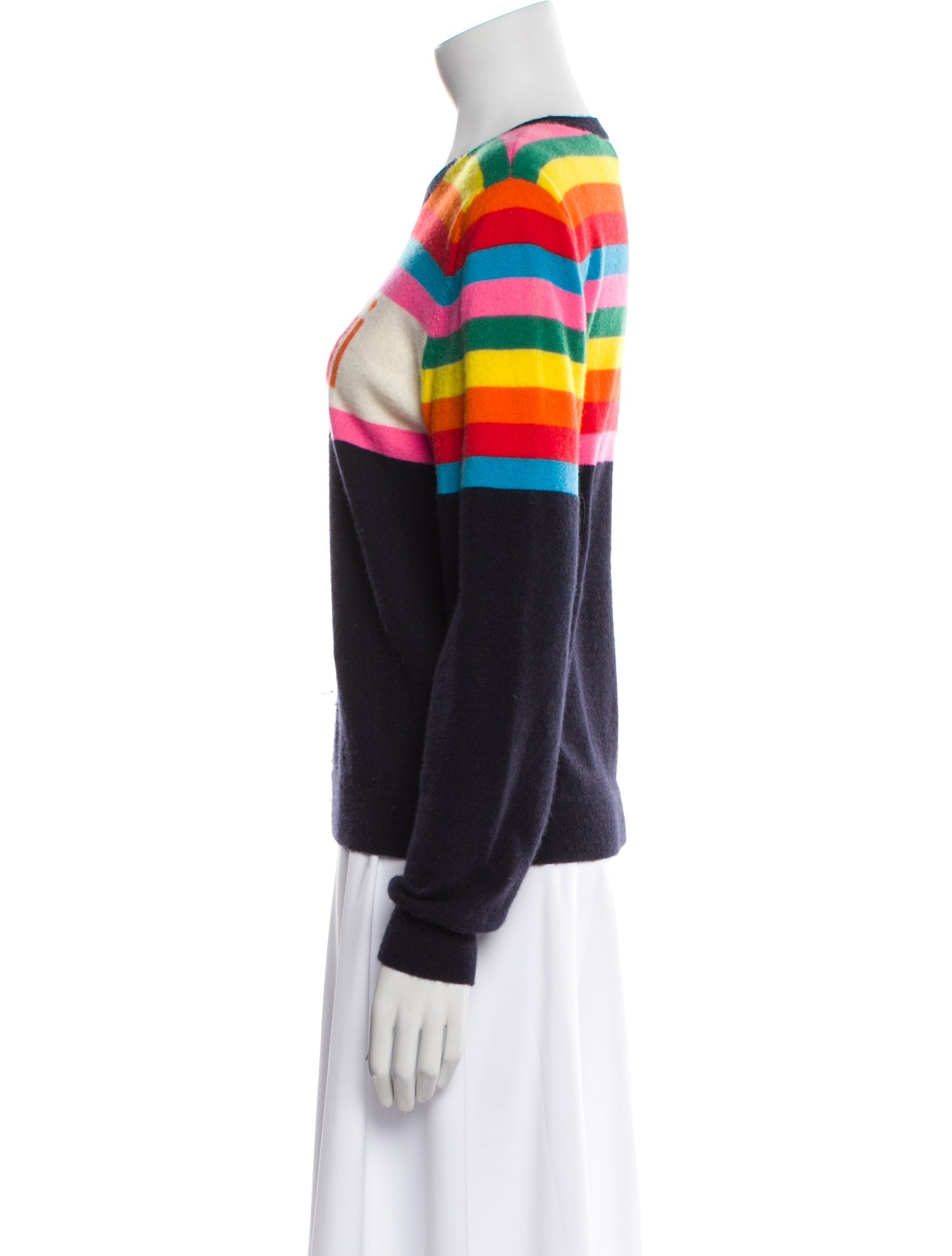 Chinti and Parker Cashmere Graphic Print Sweater