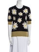 Chinti and Parker Wool Floral Print Sweater